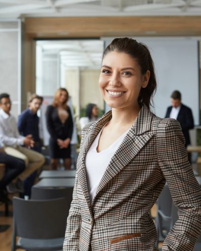 Portrait,Of,Happy,Female,Business,Teacher,And,Professional,Coach.,Beautiful
